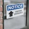 Signmission Visitor Entrance Up Arrow Sign, Vinyl Decal, 14in W x 10in L, 2PK OS-2PACK-NS-D-1014-L-18881 - alternate 6